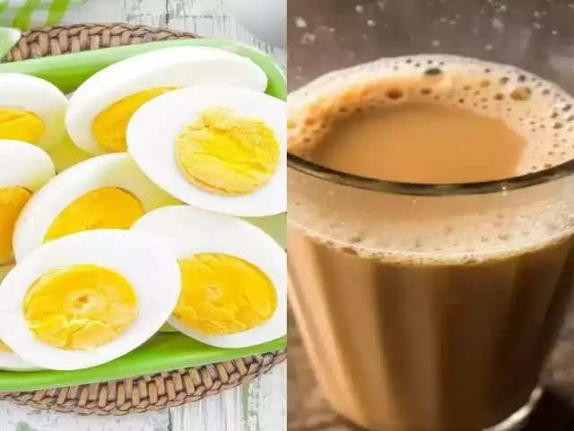 Egg with tea